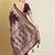 Purple woven design ethnic motifs zari silk blend banarasi saree