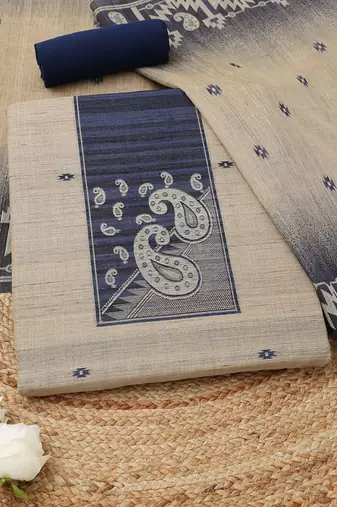 art silk unstitched dress material