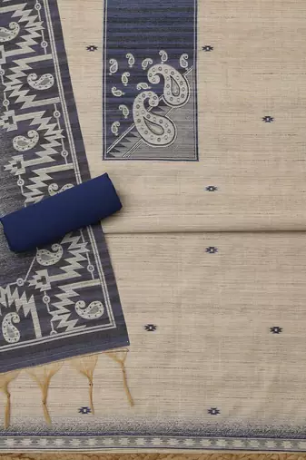 art silk unstitched dress material