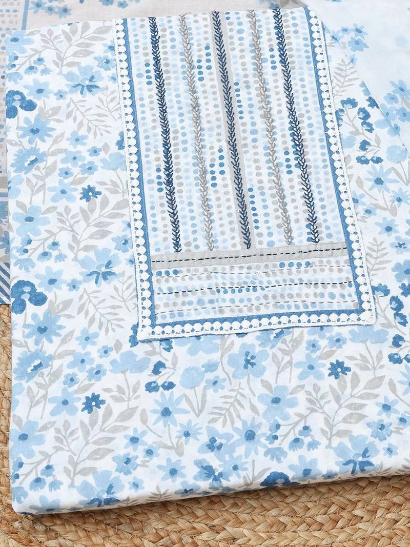 printed unstitched dress material