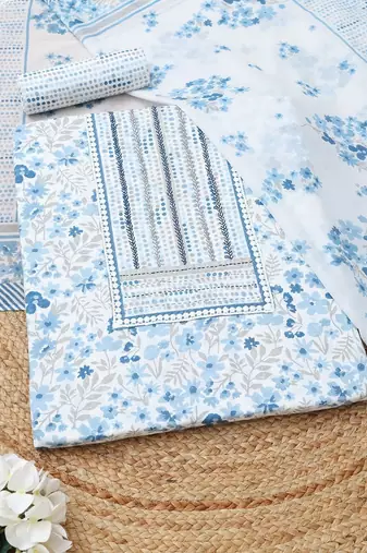 printed unstitched dress material