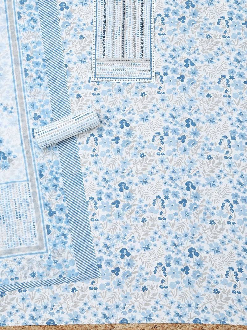 printed unstitched dress material