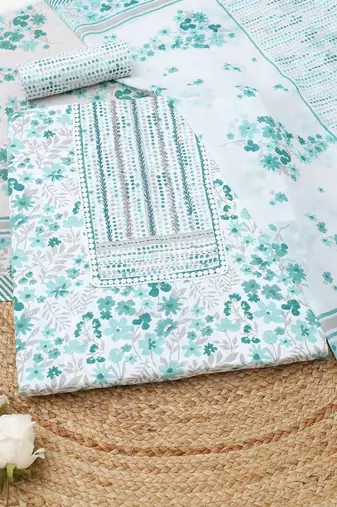 printed unstitched dress material