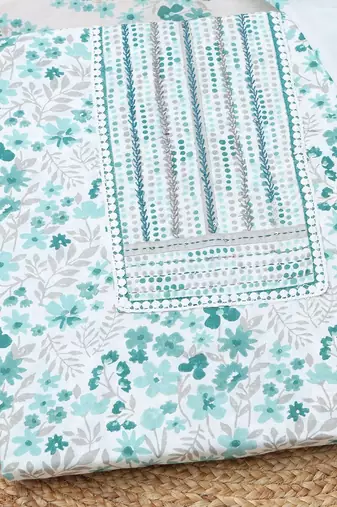 printed unstitched dress material
