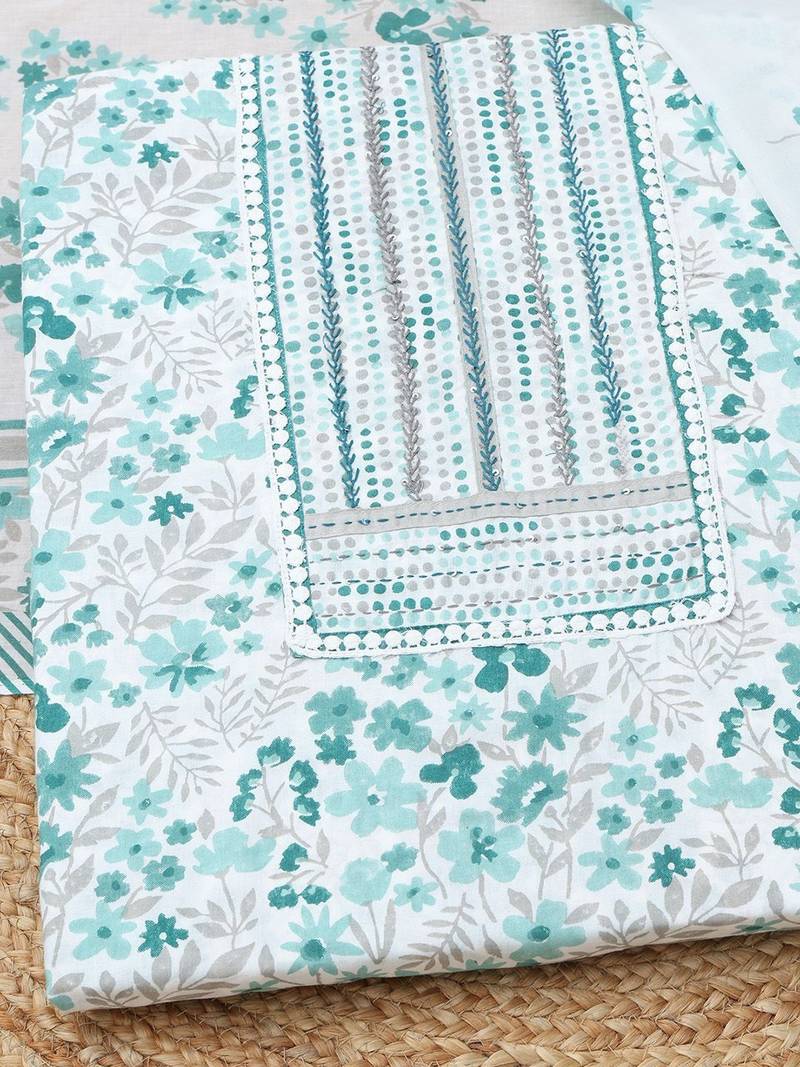 printed unstitched dress material