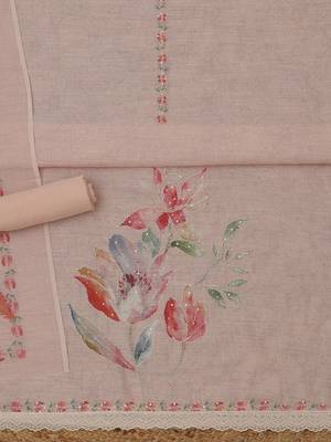 printed linen unstitched dress material 3