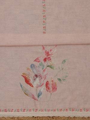 printed linen unstitched dress material 4