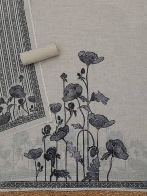 printed linen unstitched dress material 3