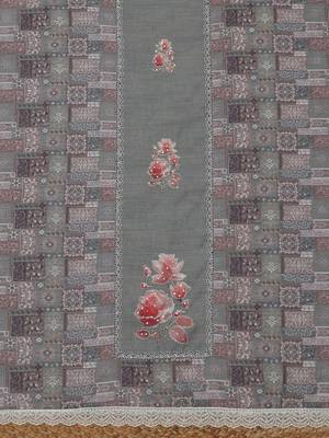 printed linen unstitched dress material 2