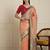 Peach woven design paithani saree
