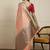 Peach woven design paithani saree