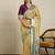 Yellow geometric woven design paithani saree