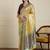 Yellow geometric woven design paithani saree