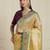 Yellow geometric woven design paithani saree