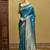 Teal woven design kanjeevaram