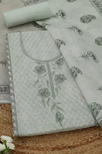 printed unstitched dress material