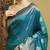 Teal woven design kanjeevaram