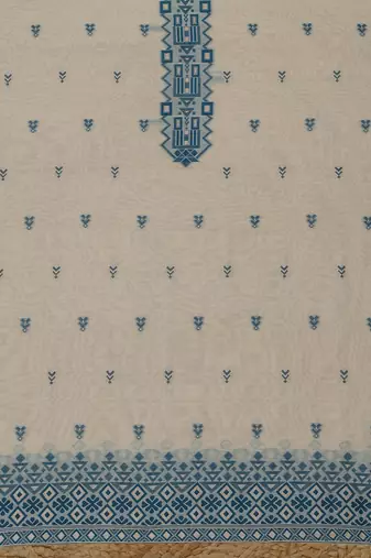 abstract woven design chanderi unstitched dress material