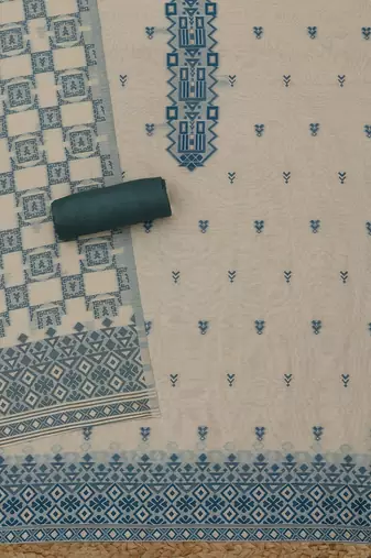 abstract woven design chanderi unstitched dress material