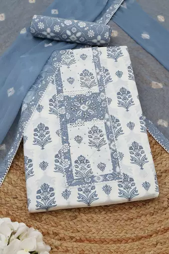 printed unstitched dress material