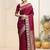 Magenta ethnic motifs woven design zari kanjeevaram saree