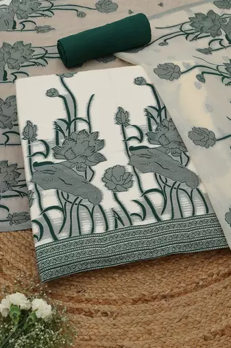 printed unstitched dress material
