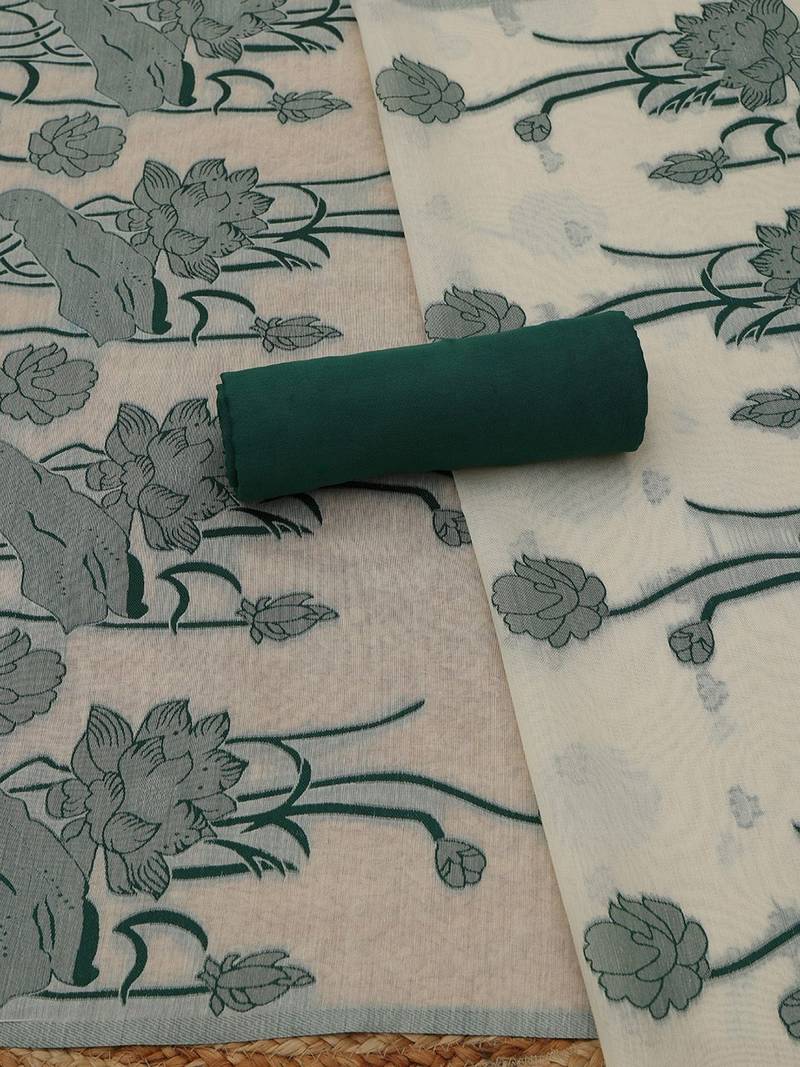 printed unstitched dress material