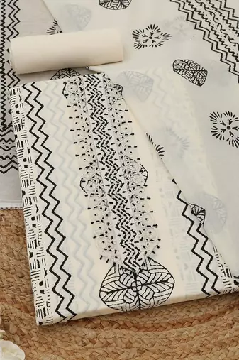 printed unstitched dress material