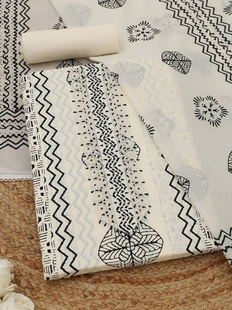 printed unstitched dress material
