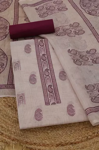 printed unstitched dress material