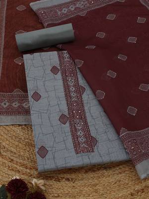printed unstitched dress material 1