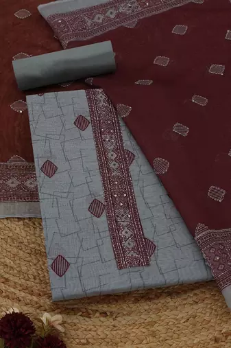 printed unstitched dress material