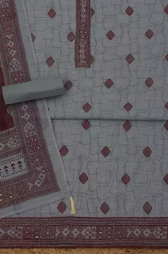 printed unstitched dress material