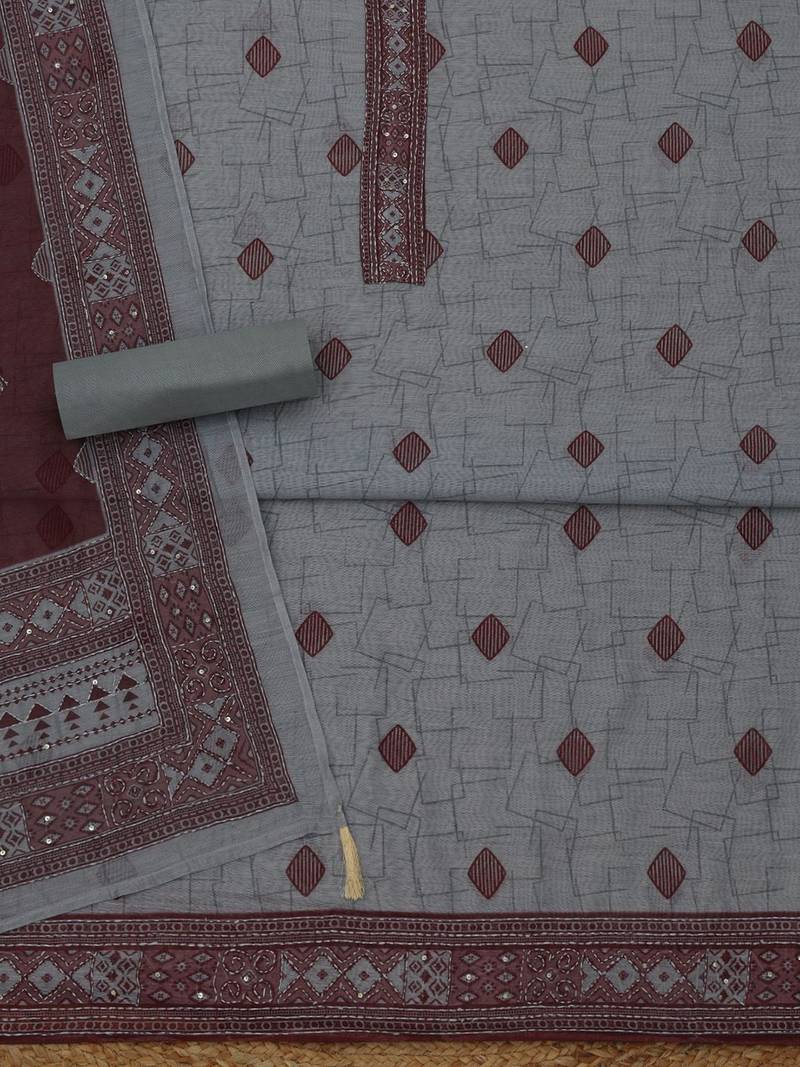 printed unstitched dress material
