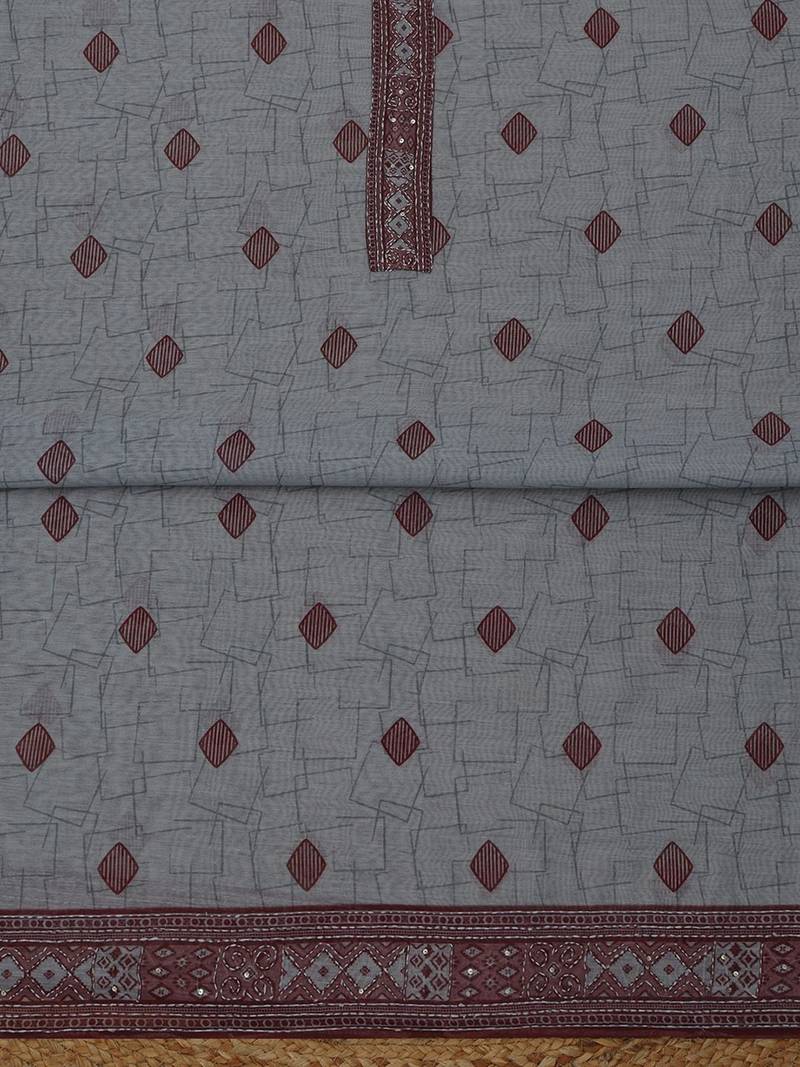 printed unstitched dress material