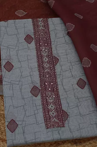 printed unstitched dress material