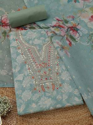 printed unstitched dress material 1