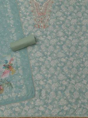 printed unstitched dress material 2