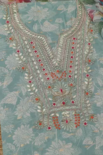 printed unstitched dress material