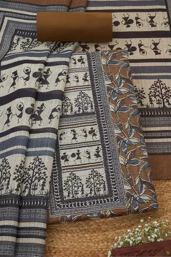 printed unstitched dress material