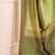 Green woven design jamdani saree with blouse piece