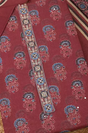 printed  cotton unstitched dress material