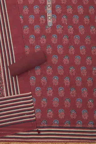 printed  cotton unstitched dress material