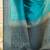 Blue woven design jamdani saree with blouse piece