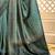 Sea green woven design jamdani saree with blouse piece