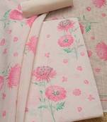 floral printed beads and stones unstitched dress material