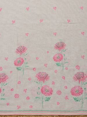 floral printed beads and stones unstitched dress material 5