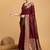 Maroon art silk woven design zari kanjivaram saree with unstitched blouse piece
