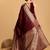 Maroon art silk woven design zari kanjivaram saree with unstitched blouse piece