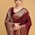 Maroon art silk woven design zari kanjivaram saree with unstitched blouse piece